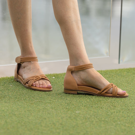 Lifestyle image for Odette Sandal - Soft Gold