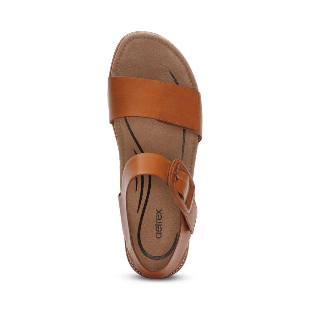 Claire Sandal - Cognac