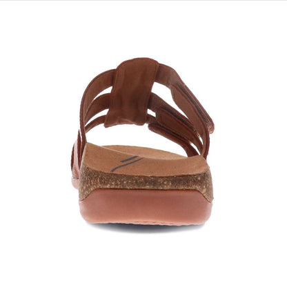 Andrea Slide Sandal - Tangerine/Tan