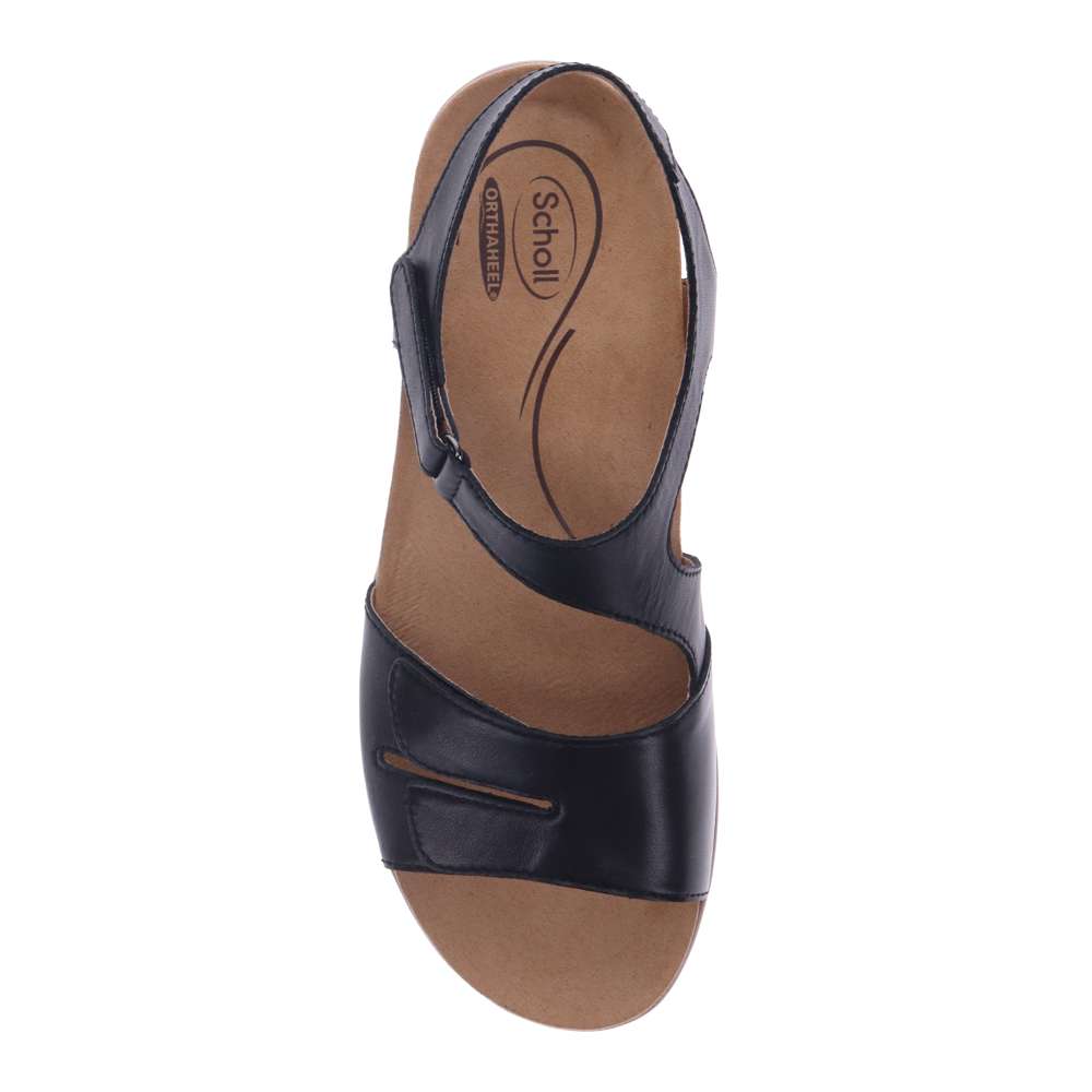 Flora Adjustable Sandal - Black