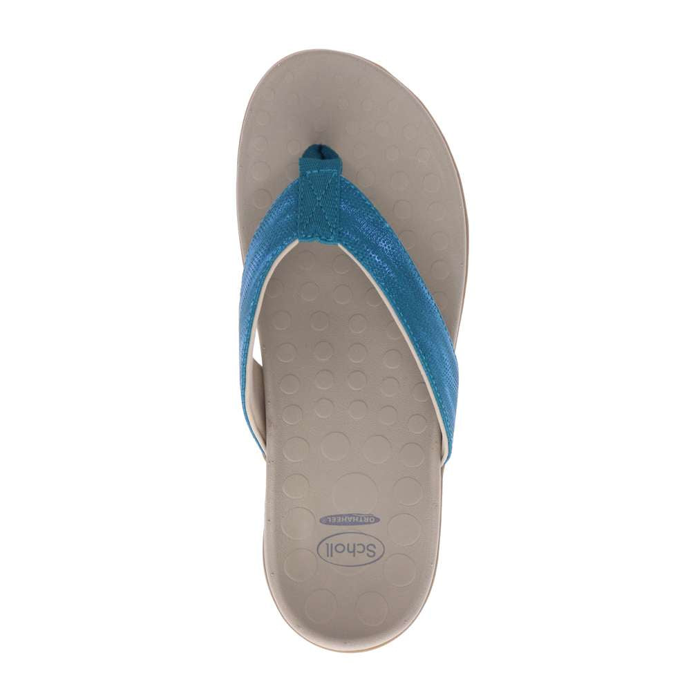 Sonoma Linen Toe Post Sandal - Blue