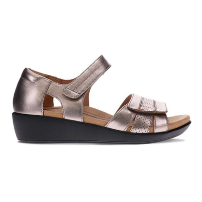Tavia Adjustable Sandal - Pewter