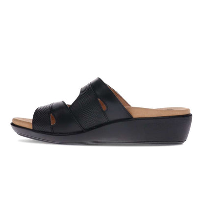 Toni Adjustable Slide Sandal - Black