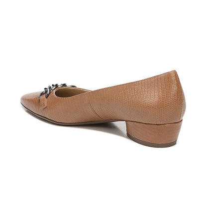 Becca Block Heel - Tawny Lizard