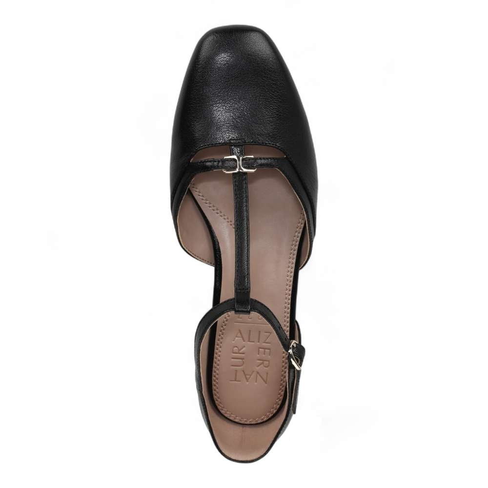 Caresse Mary-Jane Flat - Black