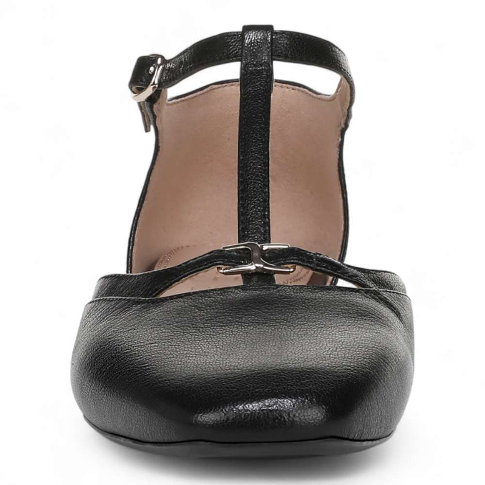 Caresse Mary-Jane Flat - Black