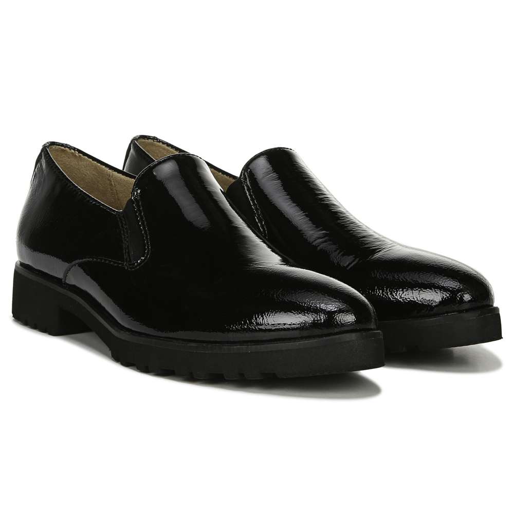 Geraldine Loafer - Black Patent
