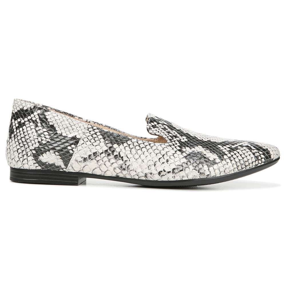 Lorna Flat - Black/White Snake