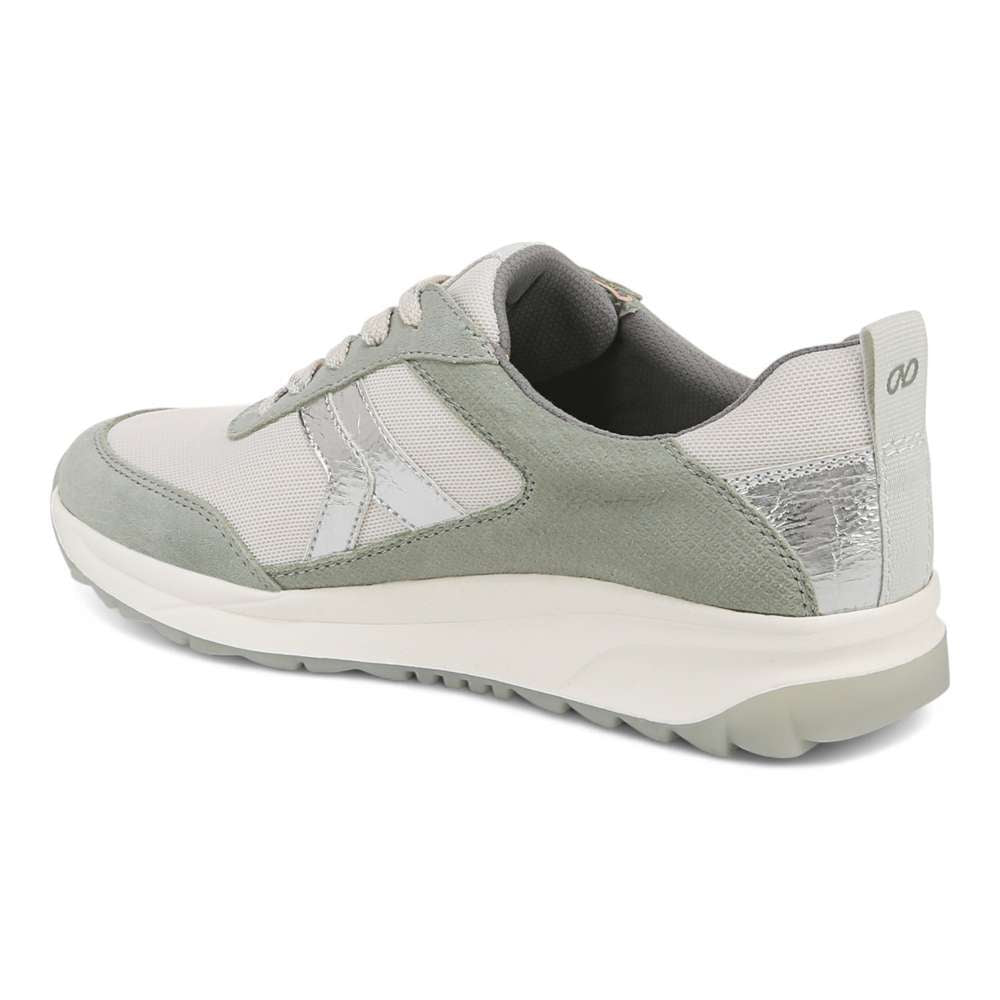 Shay Jogger Lace Up Sneaker - White/Green