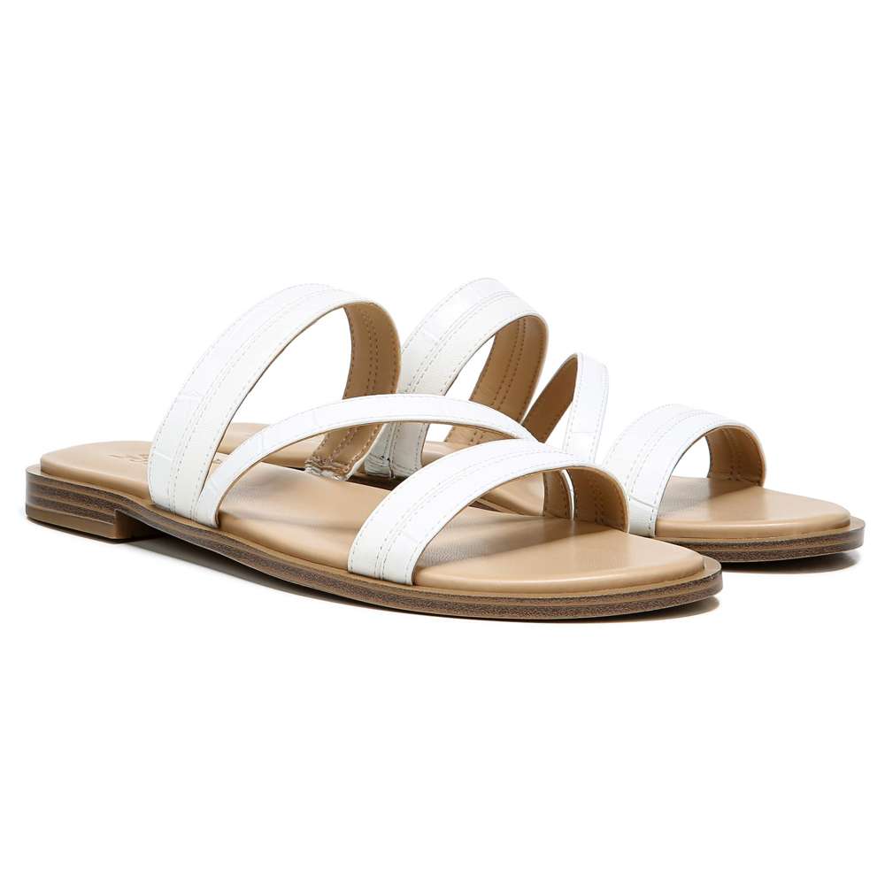 Liley Slide Sandal - White Snake