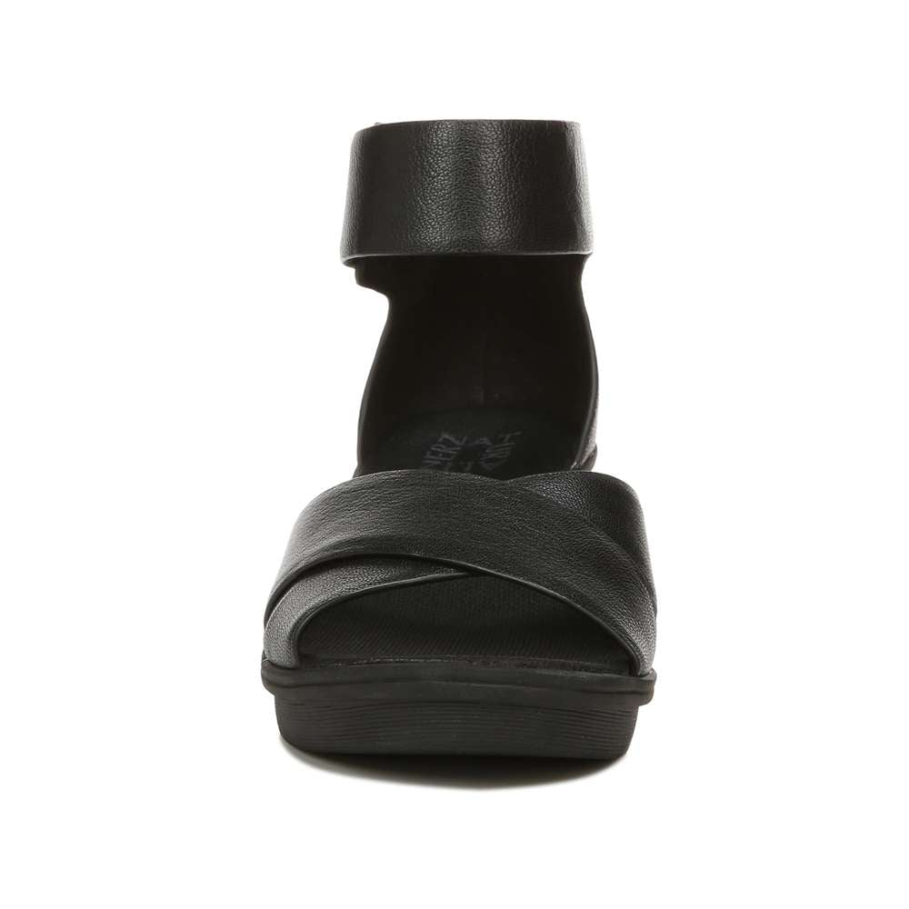 Riviera Wedge Sandal - Black