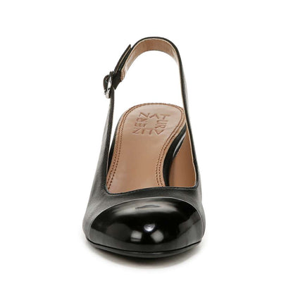 Sophie Slingback Pump - Black Leather