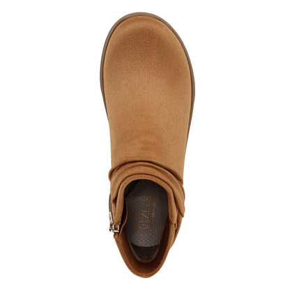 Gemma Ankle Bootie - Whiskey Tan Microfiber