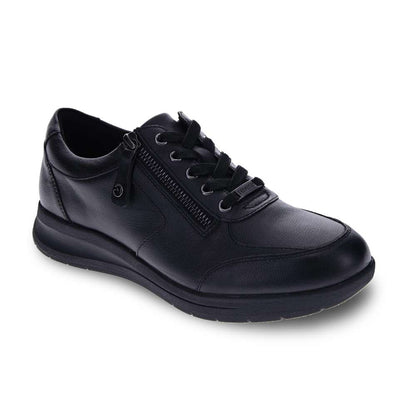 Boston Zip Sneaker - Black French