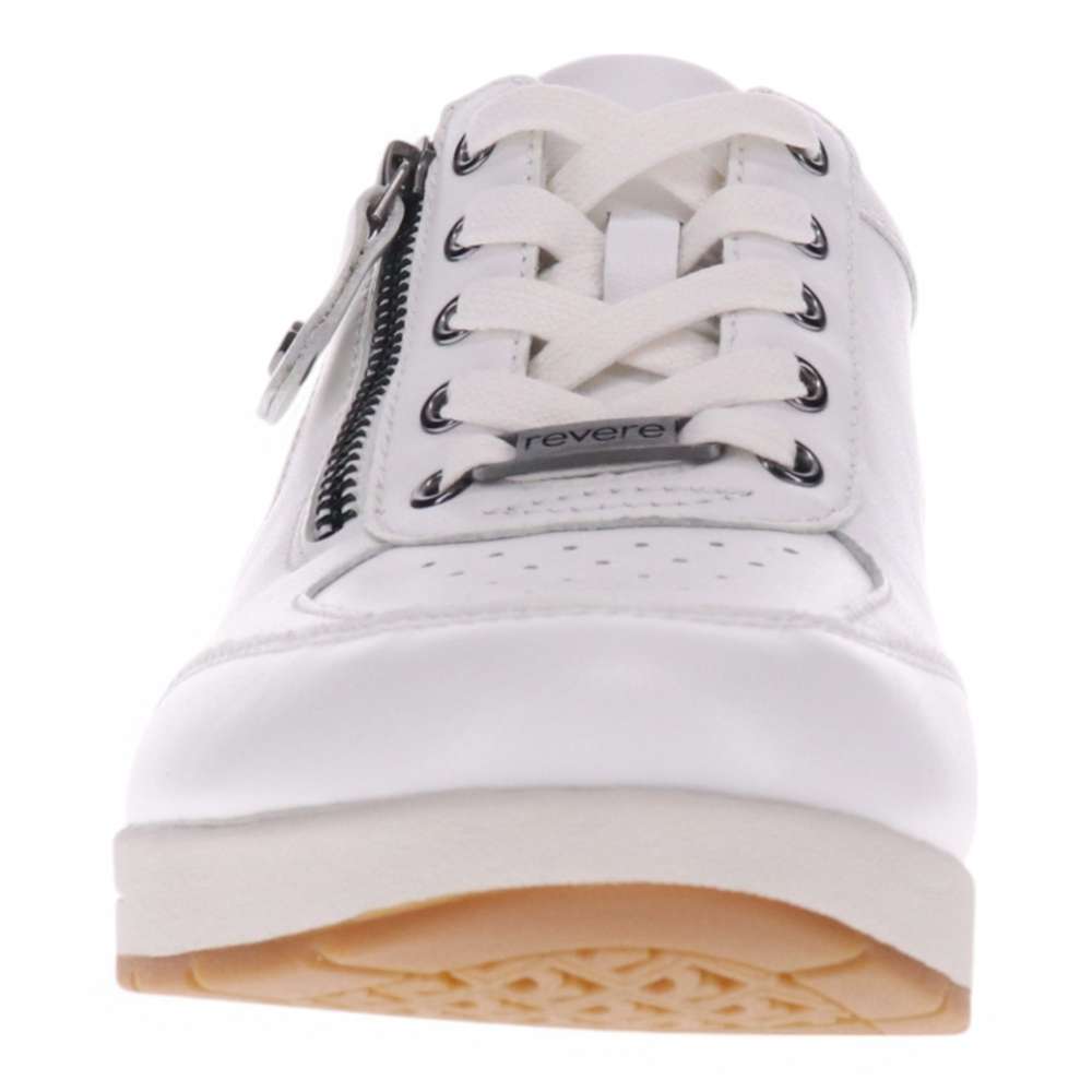 Boston Zip Sneaker - White Perf