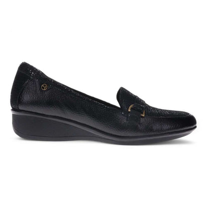 Montmartre Wedge Loafer - Black Pebble