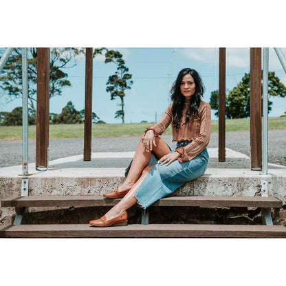 Montmartre Wedge Loafer - Cognac