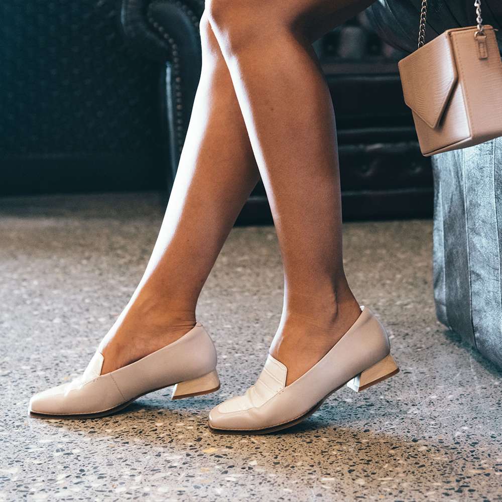 Fran Loafer - Black/Steel Croc