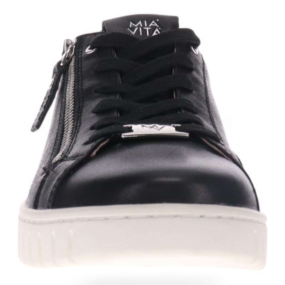 Luna Lace-Up Sneaker - Black