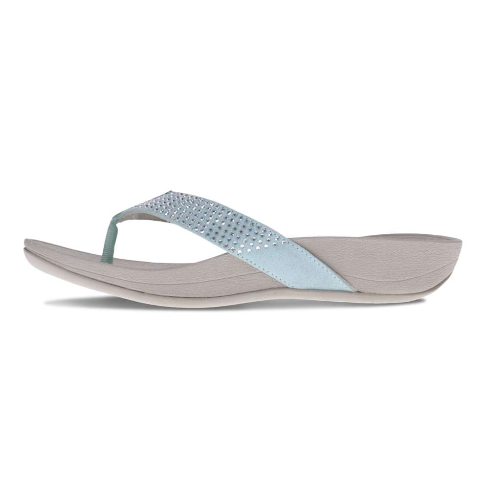 Allora Toe Post Sandal - Jade Rhinestone