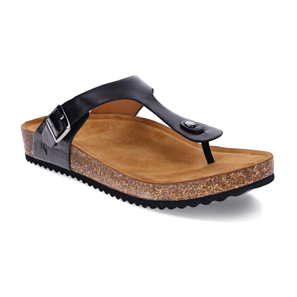 Brooke Toe Post Sandal - Black