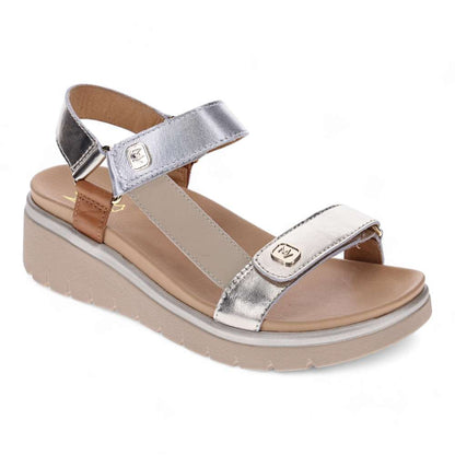 Candice Sandal - Soft Gold/Silver Multi