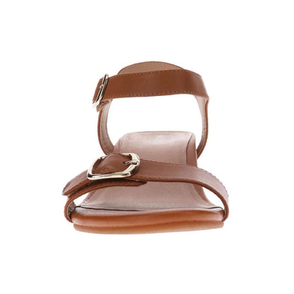Nadia Wedge Sandal - Tan
