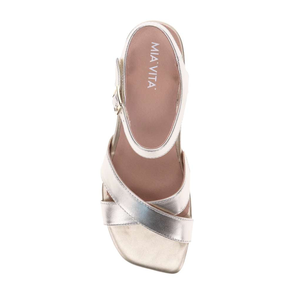 Yara Heeled Sandal - Soft Gold