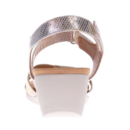 Casablanca Wedge - Metallic Interest