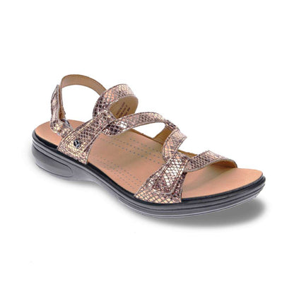 Miami Adjustable Sandal - Bronze Snake