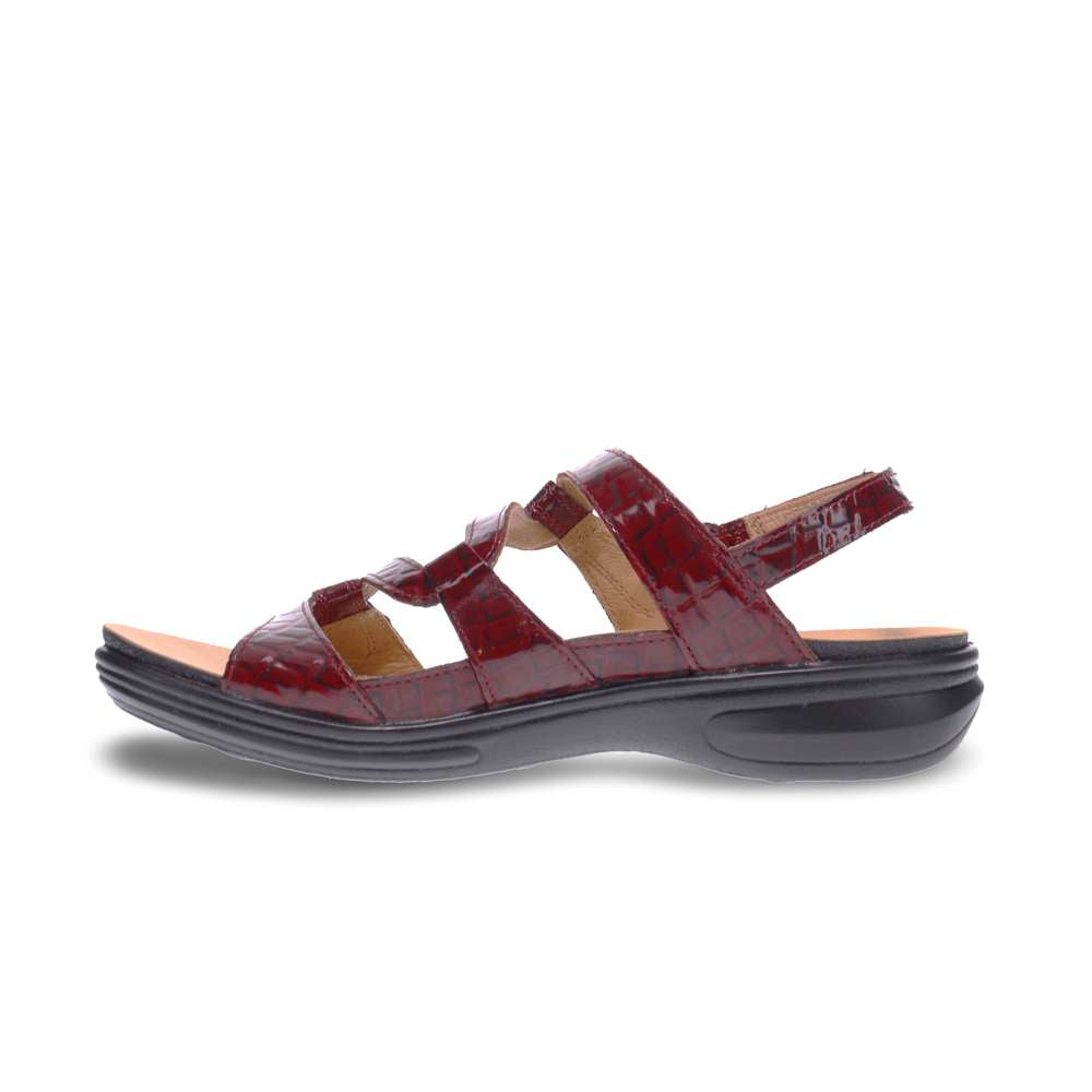 Miami Adjustable Sandal - Red Croc