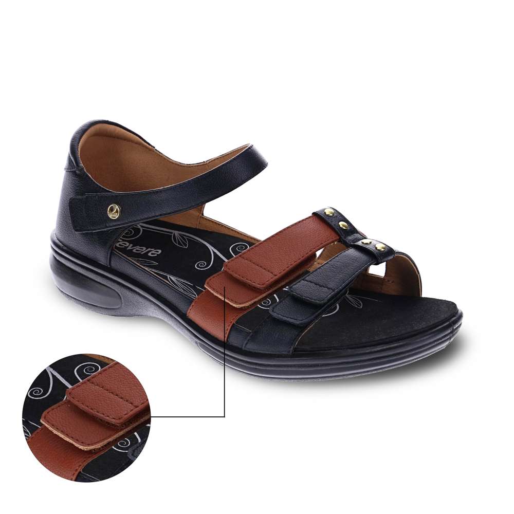 Negara Sandal - Black/Tan