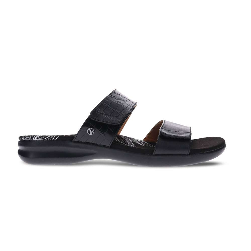 Seaside Slide Sandal - Black French/Croc