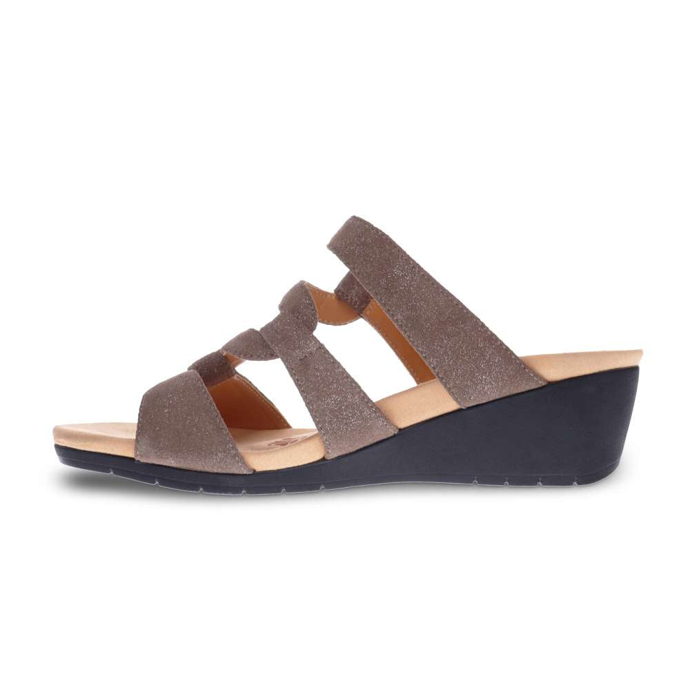 Sofia Wedge - Rusty Metallic