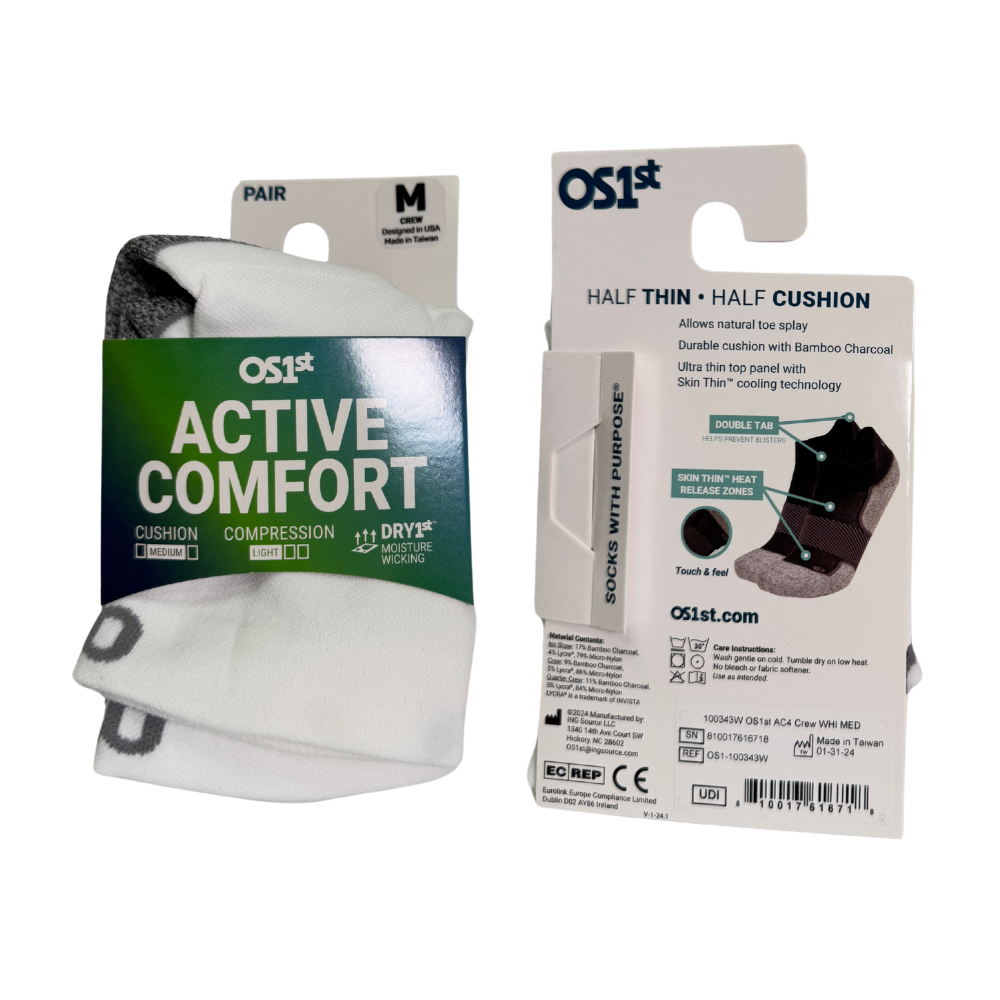 Active Comfort Socks (AC4) - White