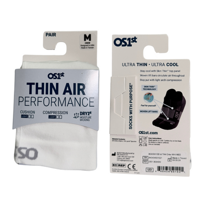 THIN AIR PERFORMANCE SOCKS (TA4) - Black