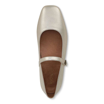 Alameda Mary-Jane Flat - Gold