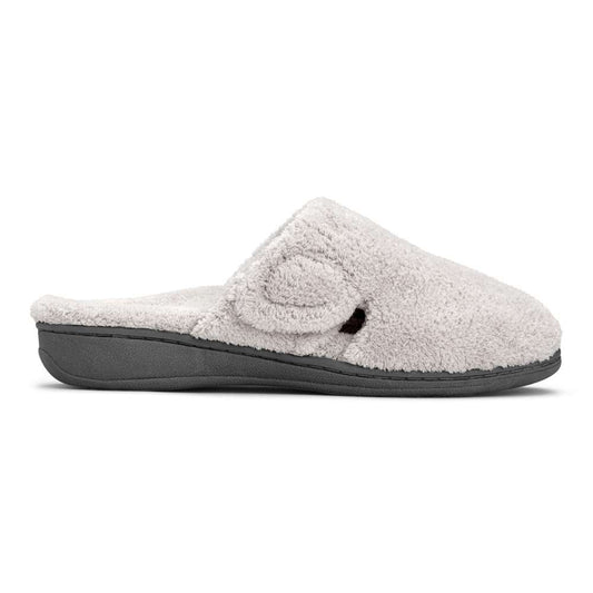 Gemma Mule Slippers - Light Grey