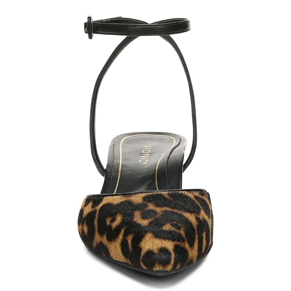 Jacynda Kitten Heel - Tan Leopard