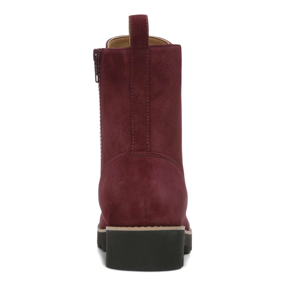 Lani Lace-Up Boot - Wine