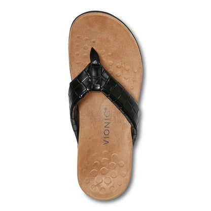 Layne Toe Post Sandal - Black Woven