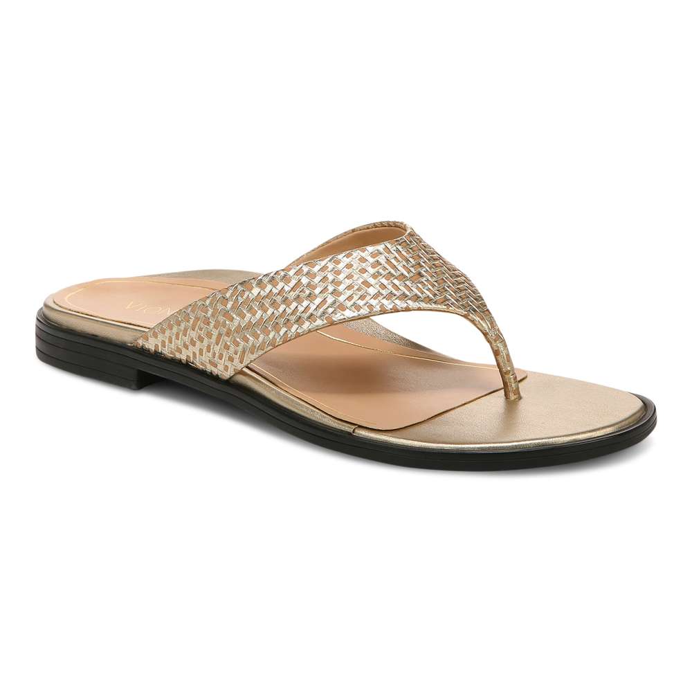 Agave Toe Post Sandal - Gold
