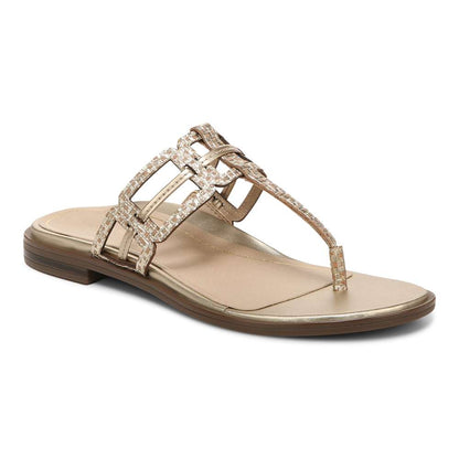 Alvana Toe Post Sandal - Gold