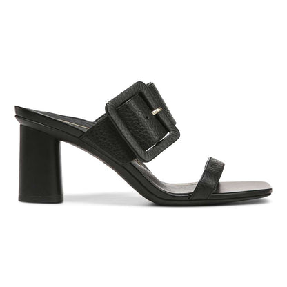 Brookell Heeled Sandal - Black Leather