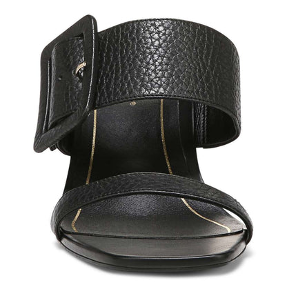 Brookell Heeled Sandal - Black Leather