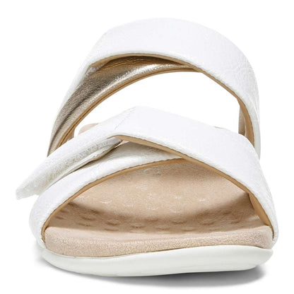 Hadlie Slide - White Patent