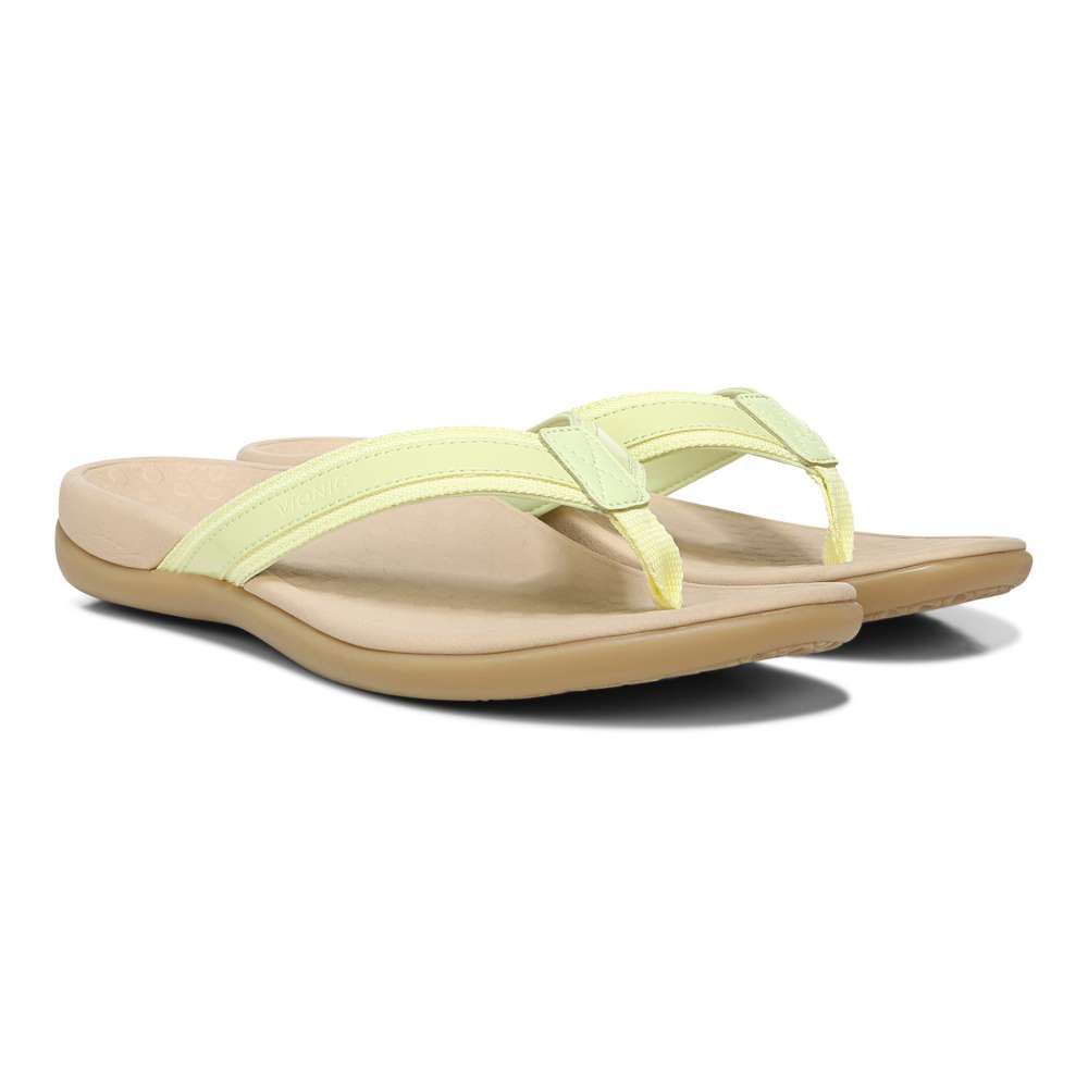 Islander Toe Post Sandal - Pale Lime