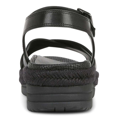 Mar Platform Sandal - Black Leather