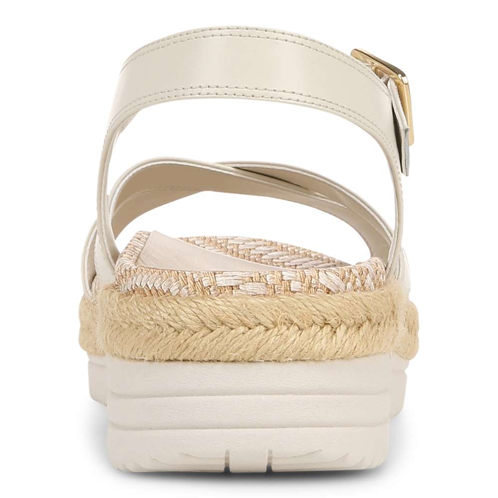 Mar Platform Sandal - Cream Leather