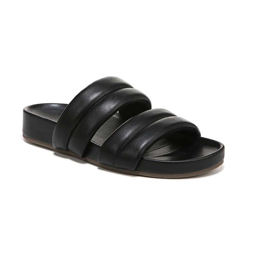 Mayla Slide Sandal - Black Nappa